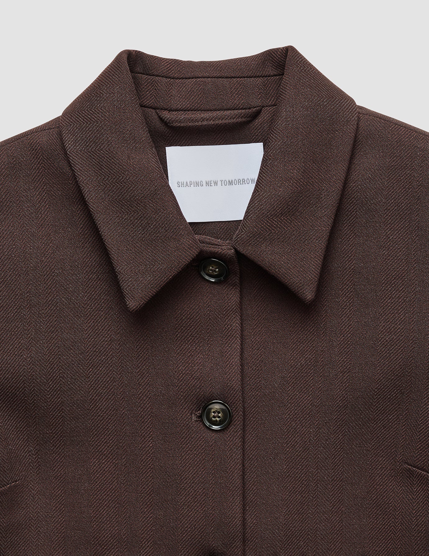 Women's Serene Short Jacket Chocolate Herringbone